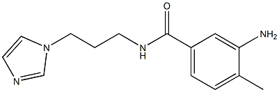 3-amino-N-[3-(1H-imidazol-1-yl)propyl]-4-methylbenzamide 结构式