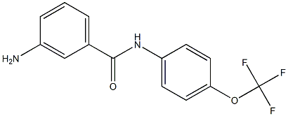 3-amino-N-[4-(trifluoromethoxy)phenyl]benzamide 结构式