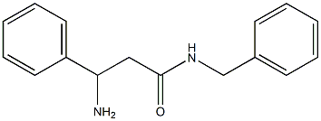 3-amino-N-benzyl-3-phenylpropanamide 结构式