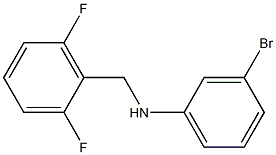 3-bromo-N-[(2,6-difluorophenyl)methyl]aniline 结构式