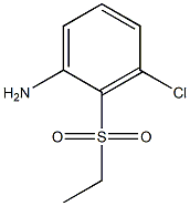 3-chloro-2-(ethylsulfonyl)aniline 结构式