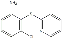 3-chloro-2-(pyridin-2-ylsulfanyl)aniline 结构式