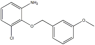 3-chloro-2-[(3-methoxyphenyl)methoxy]aniline 结构式