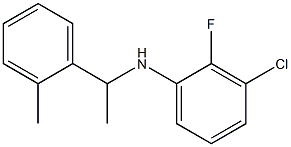 3-chloro-2-fluoro-N-[1-(2-methylphenyl)ethyl]aniline 结构式