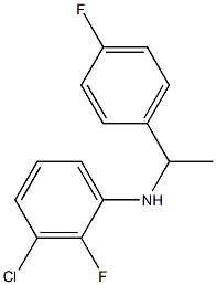 3-chloro-2-fluoro-N-[1-(4-fluorophenyl)ethyl]aniline 结构式