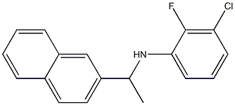 3-chloro-2-fluoro-N-[1-(naphthalen-2-yl)ethyl]aniline 结构式