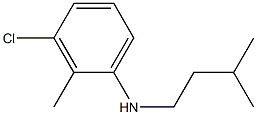 3-chloro-2-methyl-N-(3-methylbutyl)aniline 结构式