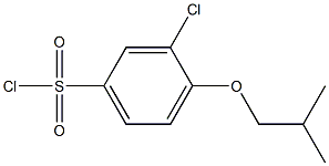 3-chloro-4-(2-methylpropoxy)benzene-1-sulfonyl chloride 结构式