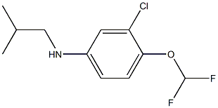 3-chloro-4-(difluoromethoxy)-N-(2-methylpropyl)aniline 结构式