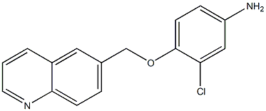 3-chloro-4-(quinolin-6-ylmethoxy)aniline 结构式