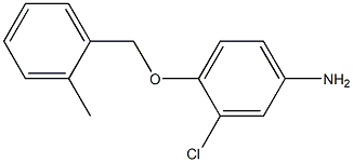 3-chloro-4-[(2-methylbenzyl)oxy]aniline 结构式