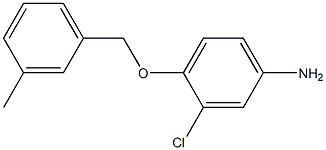 3-chloro-4-[(3-methylbenzyl)oxy]aniline 结构式