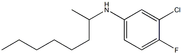 3-chloro-4-fluoro-N-(octan-2-yl)aniline 结构式
