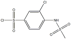 3-chloro-4-methanesulfonamidobenzene-1-sulfonyl chloride 结构式