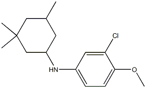 3-chloro-4-methoxy-N-(3,3,5-trimethylcyclohexyl)aniline 结构式