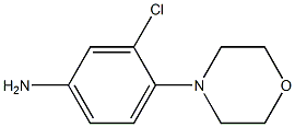 3-chloro-4-morpholin-4-ylaniline 结构式