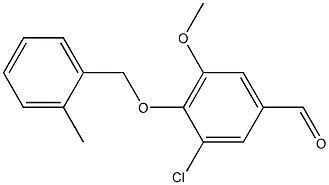 3-chloro-5-methoxy-4-[(2-methylphenyl)methoxy]benzaldehyde 结构式