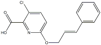 3-chloro-6-[(3-phenylprop-2-en-1-yl)oxy]pyridine-2-carboxylic acid 结构式