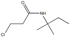 3-chloro-N-(1,1-dimethylpropyl)propanamide 结构式