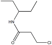 3-chloro-N-(1-ethylpropyl)propanamide 结构式
