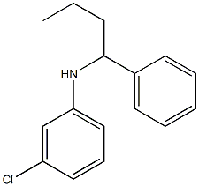 3-chloro-N-(1-phenylbutyl)aniline 结构式