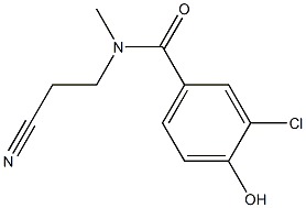 3-chloro-N-(2-cyanoethyl)-4-hydroxy-N-methylbenzamide 结构式