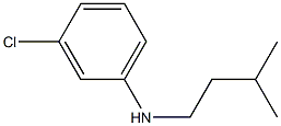 3-chloro-N-(3-methylbutyl)aniline 结构式