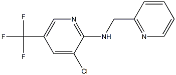 3-chloro-N-(pyridin-2-ylmethyl)-5-(trifluoromethyl)pyridin-2-amine 结构式