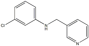 3-chloro-N-(pyridin-3-ylmethyl)aniline 结构式