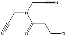 3-chloro-N,N-bis(cyanomethyl)propanamide 结构式