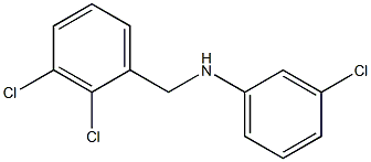 3-chloro-N-[(2,3-dichlorophenyl)methyl]aniline 结构式