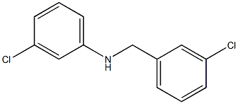 3-chloro-N-[(3-chlorophenyl)methyl]aniline 结构式