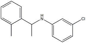 3-chloro-N-[1-(2-methylphenyl)ethyl]aniline 结构式