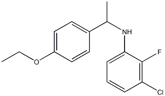 3-chloro-N-[1-(4-ethoxyphenyl)ethyl]-2-fluoroaniline 结构式
