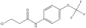 3-chloro-N-[4-(trifluoromethoxy)phenyl]propanamide 结构式