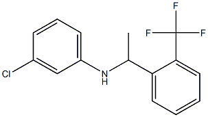 3-chloro-N-{1-[2-(trifluoromethyl)phenyl]ethyl}aniline 结构式