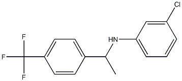 3-chloro-N-{1-[4-(trifluoromethyl)phenyl]ethyl}aniline 结构式