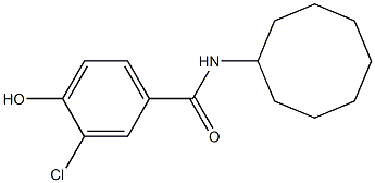 3-chloro-N-cyclooctyl-4-hydroxybenzamide 结构式