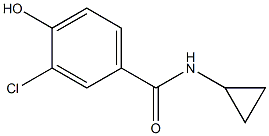 3-chloro-N-cyclopropyl-4-hydroxybenzamide 结构式