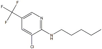 3-chloro-N-pentyl-5-(trifluoromethyl)pyridin-2-amine 结构式