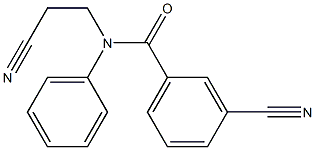 3-cyano-N-(2-cyanoethyl)-N-phenylbenzamide 结构式