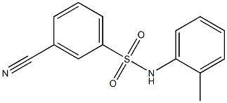 3-cyano-N-(2-methylphenyl)benzenesulfonamide 结构式