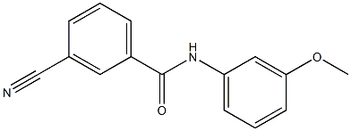 3-cyano-N-(3-methoxyphenyl)benzamide 结构式