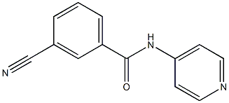 3-cyano-N-pyridin-4-ylbenzamide 结构式