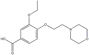 3-ethoxy-4-[2-(morpholin-4-yl)ethoxy]benzoic acid 结构式