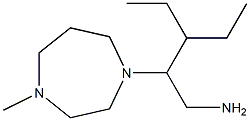 3-ethyl-2-(4-methyl-1,4-diazepan-1-yl)pentan-1-amine 结构式