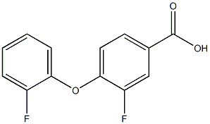 3-fluoro-4-(2-fluorophenoxy)benzoic acid 结构式