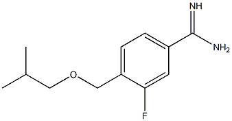 3-fluoro-4-(isobutoxymethyl)benzenecarboximidamide 结构式