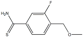 3-fluoro-4-(methoxymethyl)benzenecarbothioamide 结构式