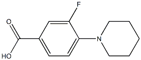 3-fluoro-4-(piperidin-1-yl)benzoic acid 结构式